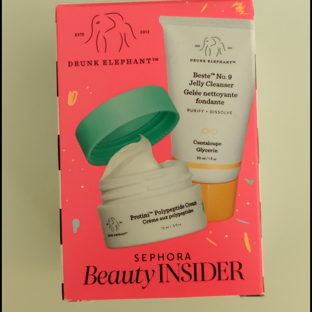 Drunk elephant cream and jelly cleanser set
